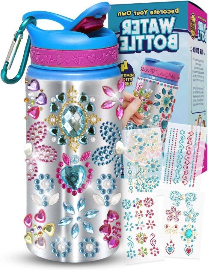 Waterfles versier kit voor meisjes DIY cadeaus voor meisjes van 6-12 jaar leuke kunst en ambachten voor kinderen knutselsets voor meisjes van 10-12 jaar