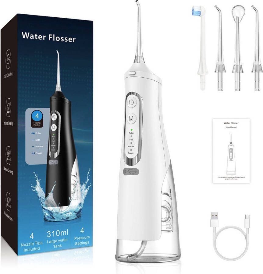 My Green Deal Waterflosser Draadloos Elektrische Tandenflosser- Monddouche Mondverzorging Flosapparaten Tongreiniger