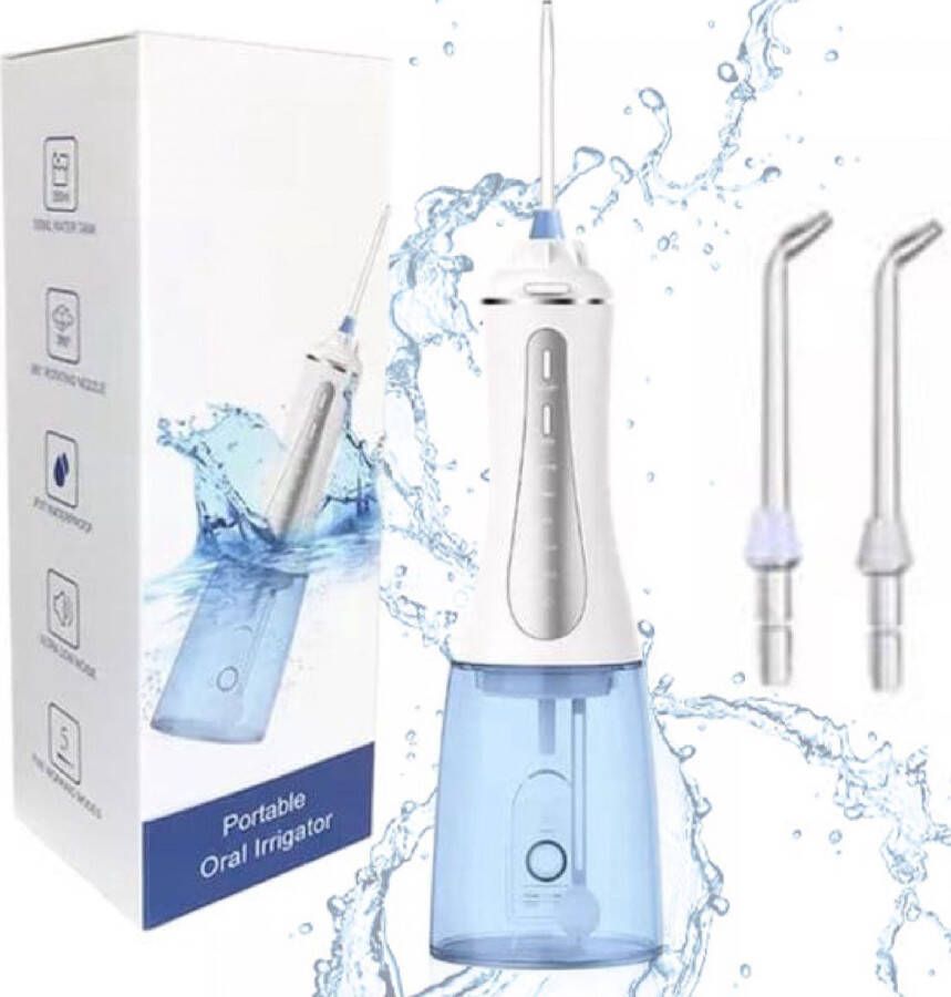 Merkloos Sans marque Waterflosser Monddouche Waterflosser Elektrische Waterflosser Orale Hygiëne Helpt tegen Slechte Adem Waterflosser 5 Modes