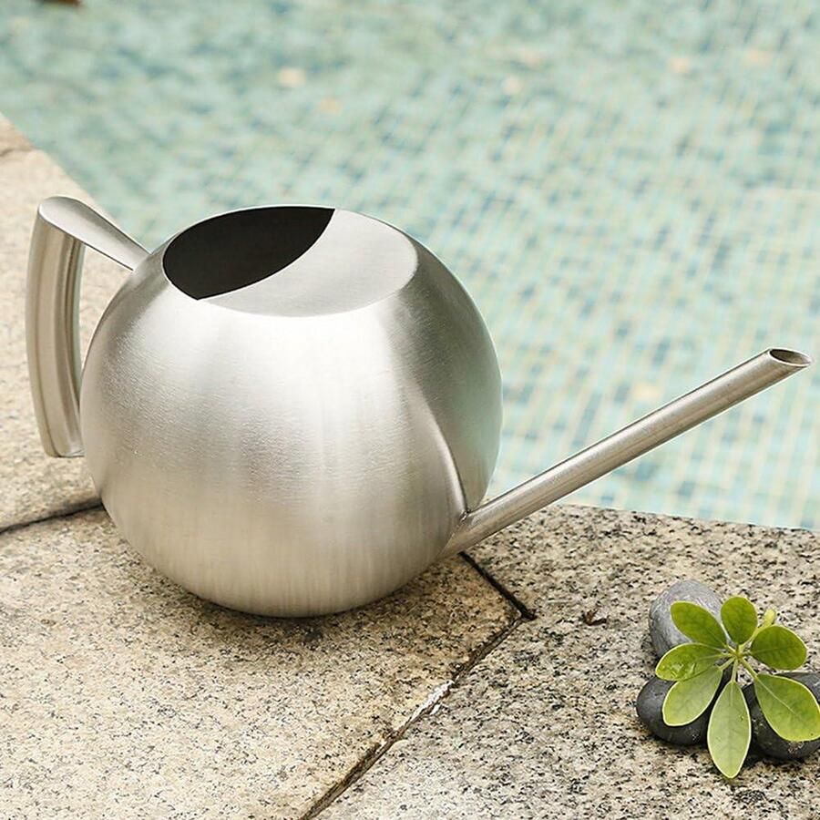 Watering Kan RVS Geborsteld Finish Design Hoge Capaciteit voor Planten Huisplanten Patio Hangende Planten en Tuinen Watering Can