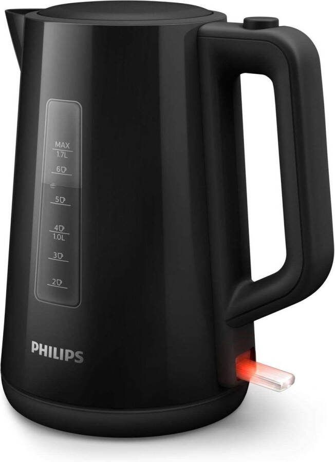 Waterkoker Inhoud 1.7 L met Veerdeksel en Indicatielampje Draaivoet Zwart (HD9318 20)