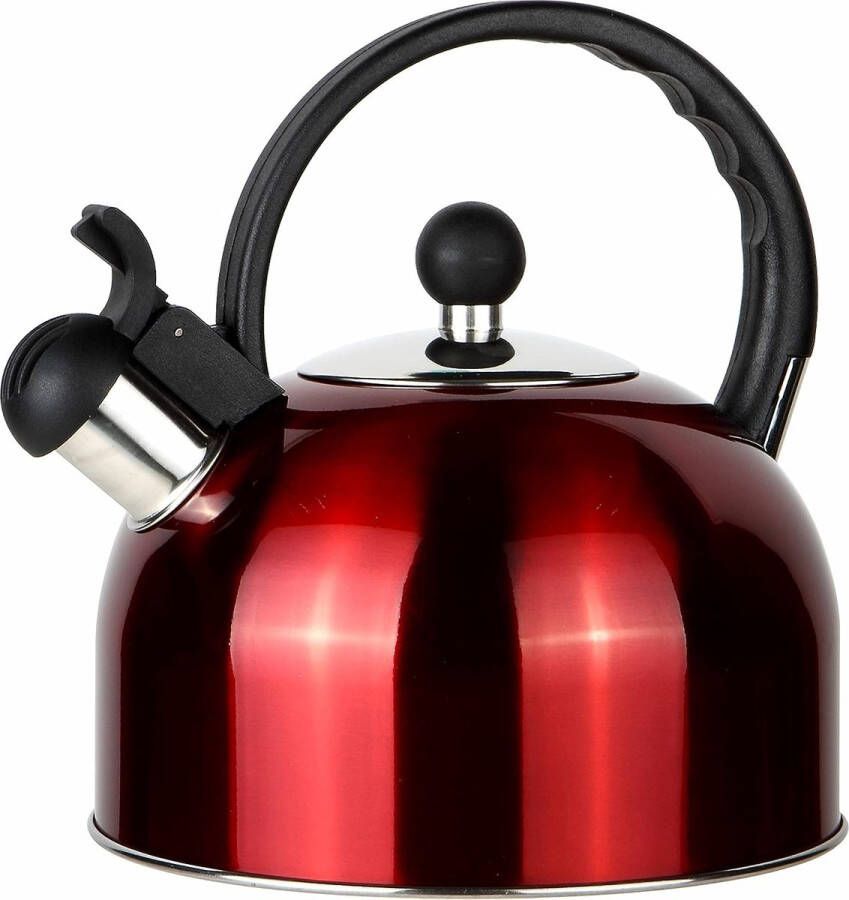 Waterkoker theeketel 2 5 liter gemaakt van hoogwaardig roestvrij staal inductieketel theemaker met fluitend geluid geschikt voor alle soorten fornuizen klassieke fluitketel