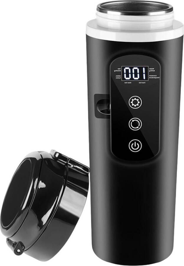 Waterkoker voor auto 500 ml elektrische reiswaterkoker roestvrij staal 12 volt sigarettenaansteker warm water koffie thee auto vrachtwagen reizen camping