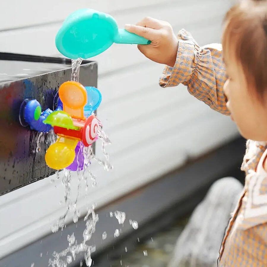 Watermolen met zuignappen Badspeelgoed Badspeeltjes Waterspeelgoed Baby Kleuter & Peuter Jongen & Meisje Badspeeltje Bad Douche & Babybadje Water Speelgoed Waterrad