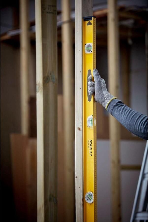 Waterpas 100 cm lengte Aluminium horizontaal verstelbare libel 3 libellen