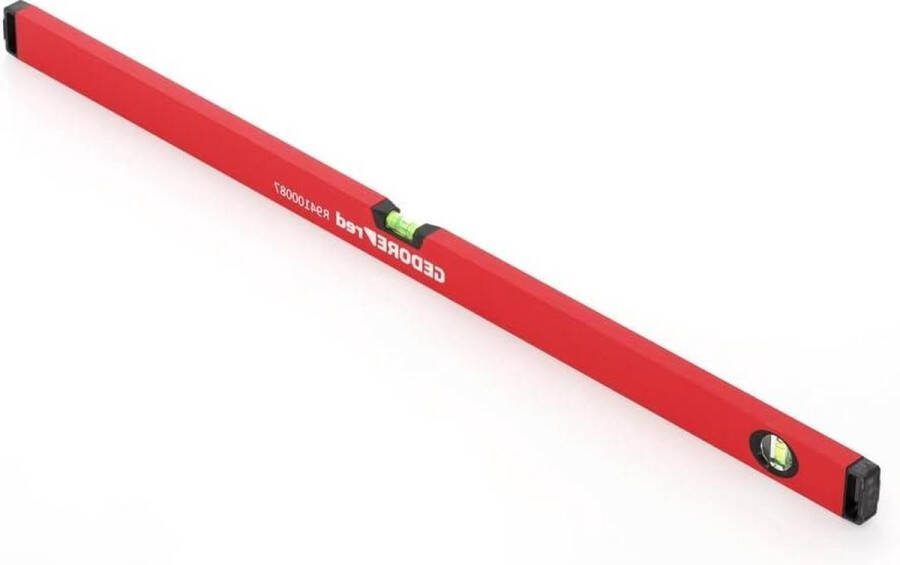 Waterpas 1000 mm lang met verticale en horizontale libel Meetnauwkeurigheid + - 0.5 mm m