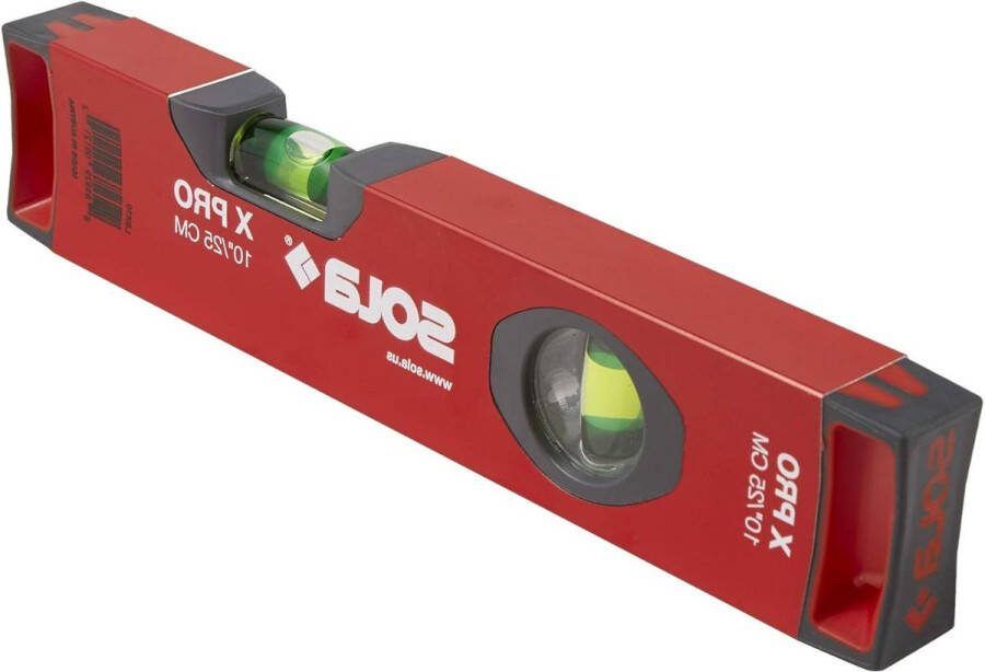 Waterpas 255 cm Aluminium Doos Profiel Sola LSX10 X Pro met Vergrote Flacons