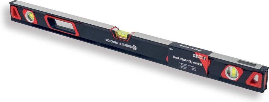 Waterpas 900 mm blauw en rood Spear & Jackson SL900 met magneten
