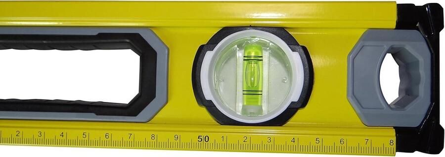 Waterpas met magneet horizontaal verticaal 45 graden libel 80 cm lengte