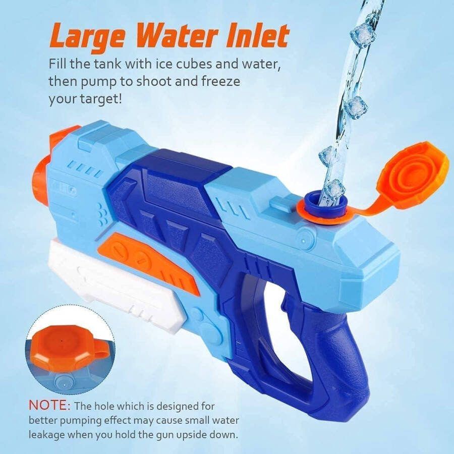 Waterpistolen voor kinderen 2 stuks 550 ml super soaker groot bereik hoge capaciteit spuitpistool zwembad strand speelgoed volwassenen jongens
