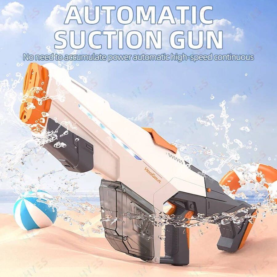 Waterpistool Elektrisch Waterpistool Water Gun Wit Super Water Gun Professioneel Waterpistool Water Blaster