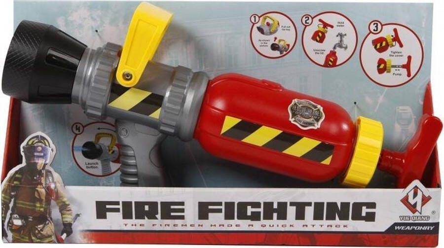 Waterpistool Fire Fighting Junior 35 Cm Rood geel grijs