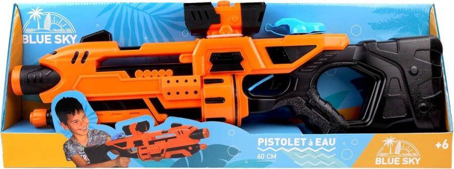 Waterpistool van 60 cm Buitenspel voor kinderen 048189 Oranje Plastic Kinder Speelgoed Strandspel Zwembad Besproeien Vanaf 6 jaar