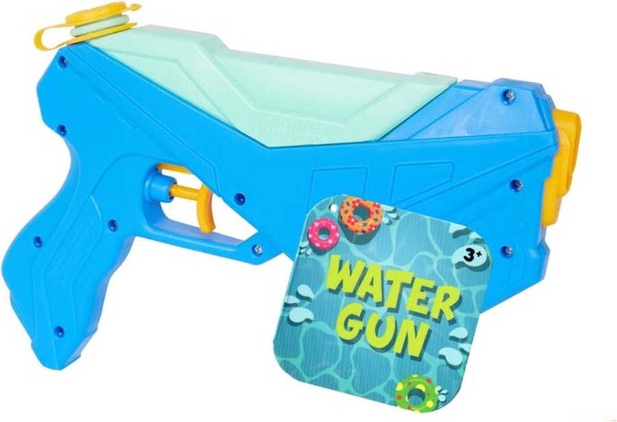 2x Waterpistool waterpistolen Water gun Blauw Groen 23 cm