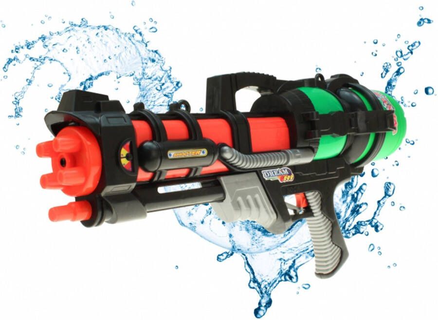 Waterpistool machinegeweer XXL size extra groot waterreservoir 60 cm Topmodel Kleddernat spuiten Droog is geen optie