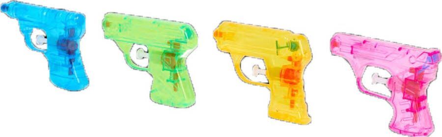 Waterpistooltjes 4 stuks verschillende kleuren zomer
