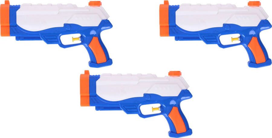 Merkloos Waterpistool waterpistolen blauw 24 5 cm Waterpistolen