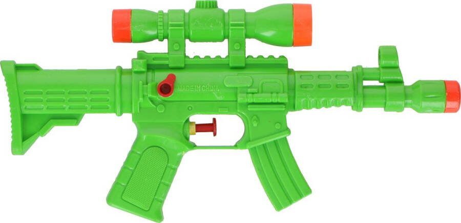 Merkloos Waterpistool waterpistolen groen 29 cm Waterpistolen