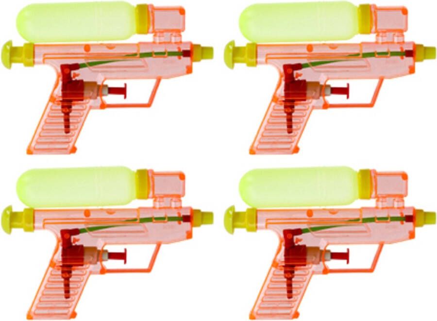 Merkloos Waterpistool waterpistolen rood 15 cm Waterpistolen