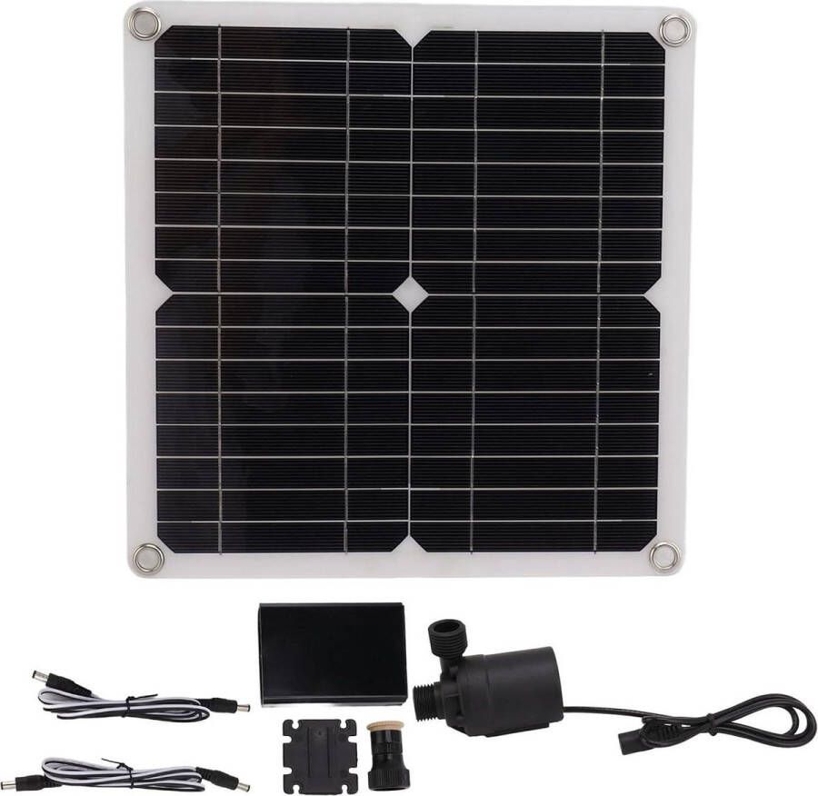 Waterpompset DC12V 22W Waterfonteinpomp met 100W Zonnepaneel voor Buitentuin Patio Vijver Aquarium