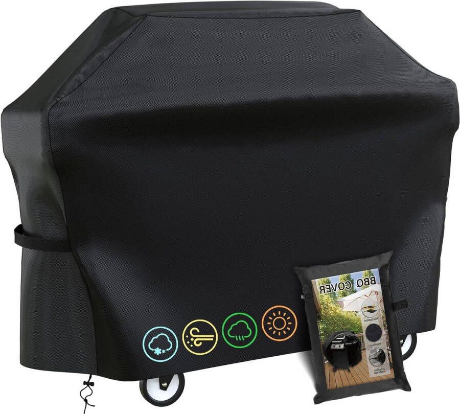 Waterproof Heavy Duty BBQ Grill Cover Oxford stof waterdicht-winddicht-scheurvast en UV-bestendig 145 x61 x117 Barbecue Beschermhoes BBQ hoes