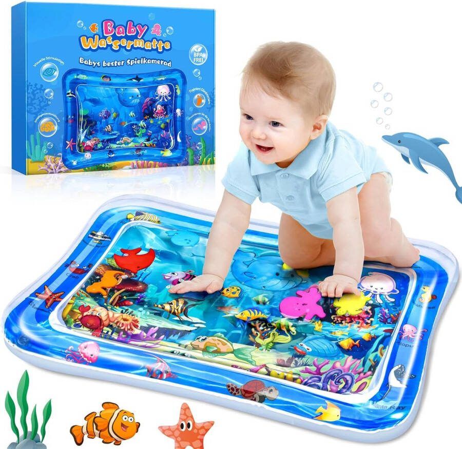 Waterspeelmat Baby Watermat Speelkleed Kraamcadeau Speelmat Babyshower Must have voor elke baby!
