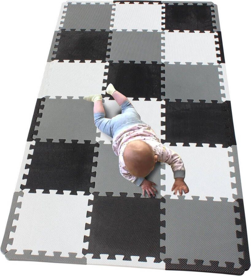 Waterspeelmat Puzzelmat voor Baby's en Kinderen Kruipmat EVA Schuim Mat 18 stuks x Vloermat 30x30 XZ301018-101104112 Waterspeelmat