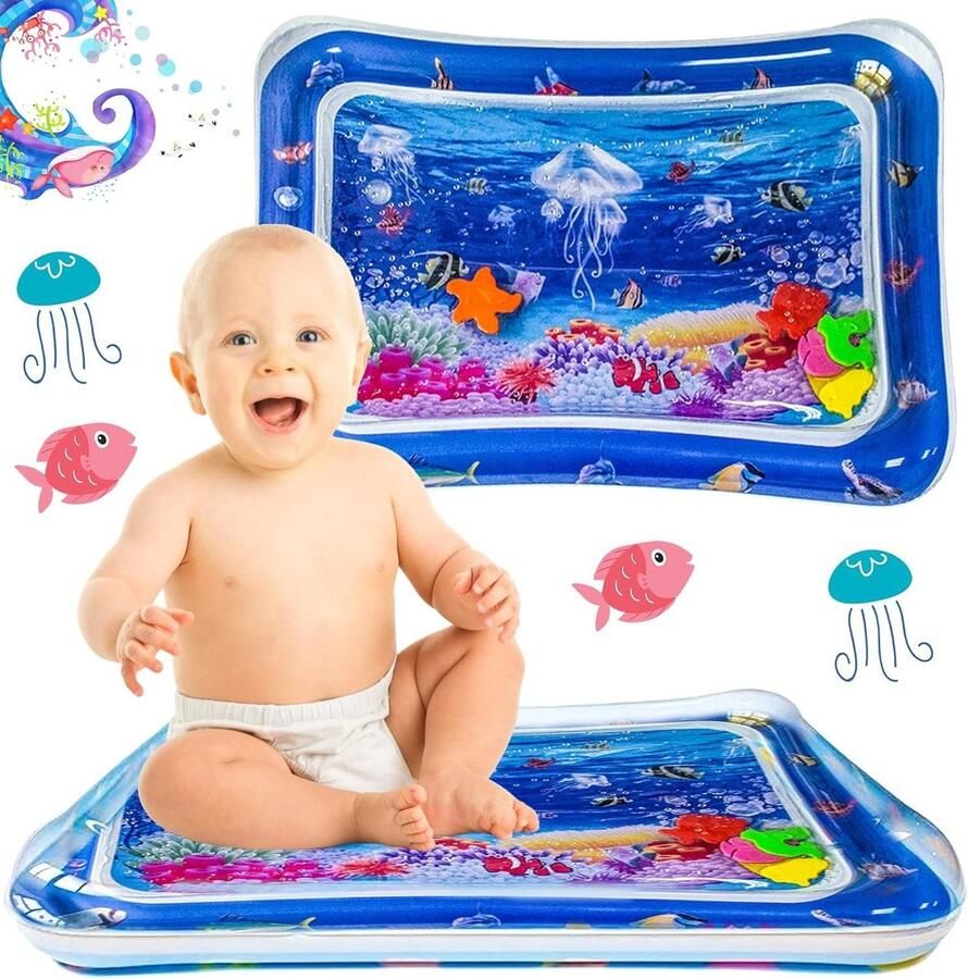 Waterspeelmat voor baby speelgoed watermat voor peuters geschikt voor kinderen van 3 6 en 9 maanden leuke activiteiten voor groei stimulatie Waterspeelmat