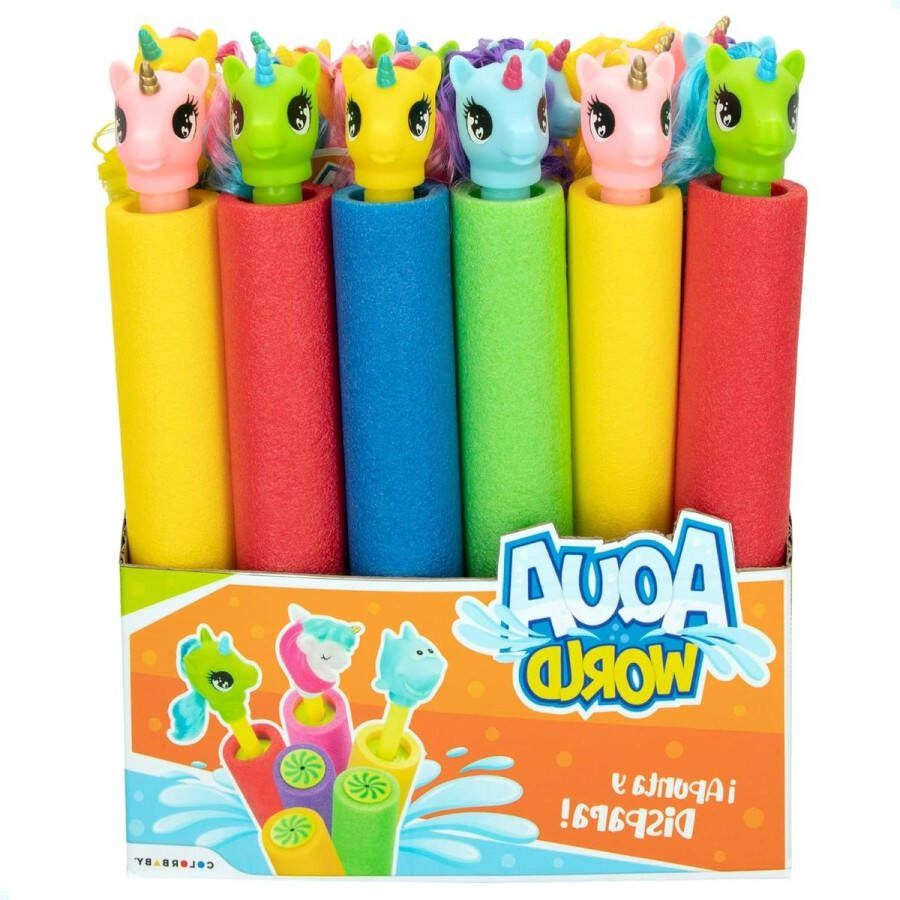 Waterwerper met eenhoorngreep waterspelletjes voor kinderen Aqua World zomerspeelgoed verjaardagscadeau waterpistool waterstralen 24 stuks