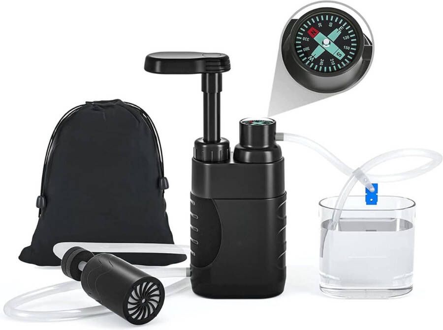 Waterzuiveringspomp Waterfiltersysteem Waterfilter Overlevingsuitrusting Noodpakket voor Oorlog Survival Kit Noodpakket voor Thuis Overleving Kit