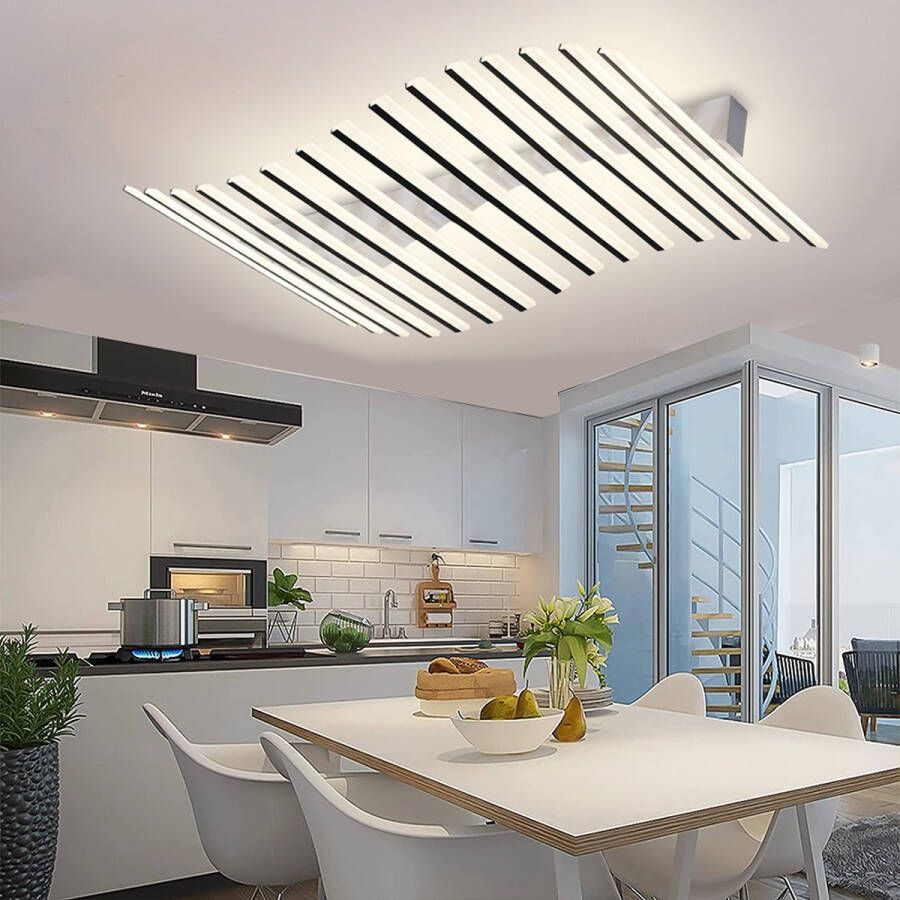 Wave 15 Head Plafondlamp Wit Met Afstandsbediening Smart lamp Dimbaar Met App Woonkamerlamp Moderne lamp Plafonniere