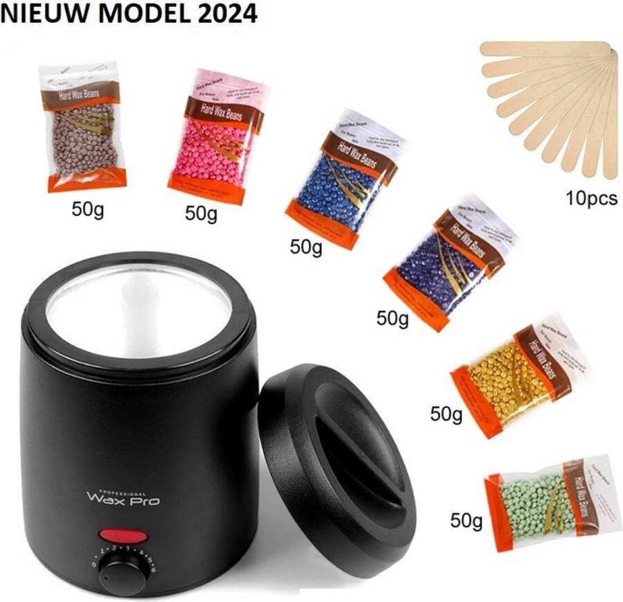 Wax Apparaat Wax Beans Wax Heater Inclusief Wax Beans Spatels Handleiding Zwart
