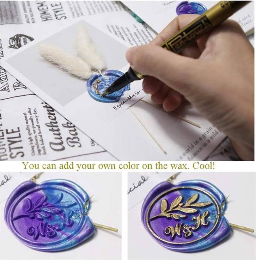 Wax Seal Stempel Handgemaakt Met Liefde Zegellak Stempel Hart Retro Houten Stempel Wax Seal 25mm Verwijderbare Messing Hoofd Houten Handvat voor Party Uitnodiging Envelop Wenskaart