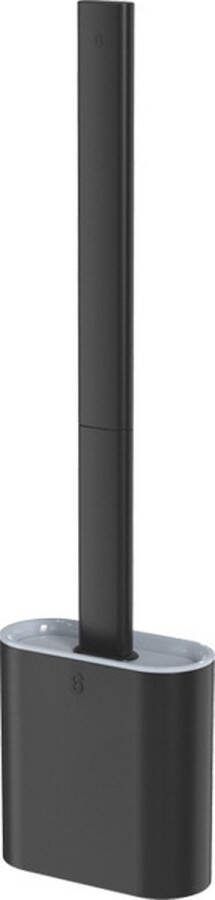 WC Borstel met Houder Toiletborstel Siliconen Toiletset Zwart Flexibele WC Borstel van Siliconen Toilet Borstel Easy clean
