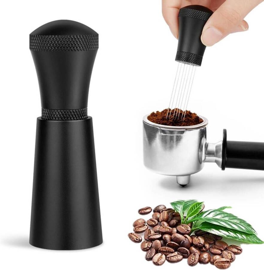 WDT Tool koffie tamper espresso naald 7 naalden 0 3 mm + 10 reservenaalden espresso naald met houder koffie accessoires voor barista
