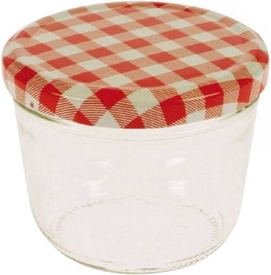 Weckpotten jampotten 230 ml inclusief vultrechter Viva-Haushaltswaren jampotjes met deksel