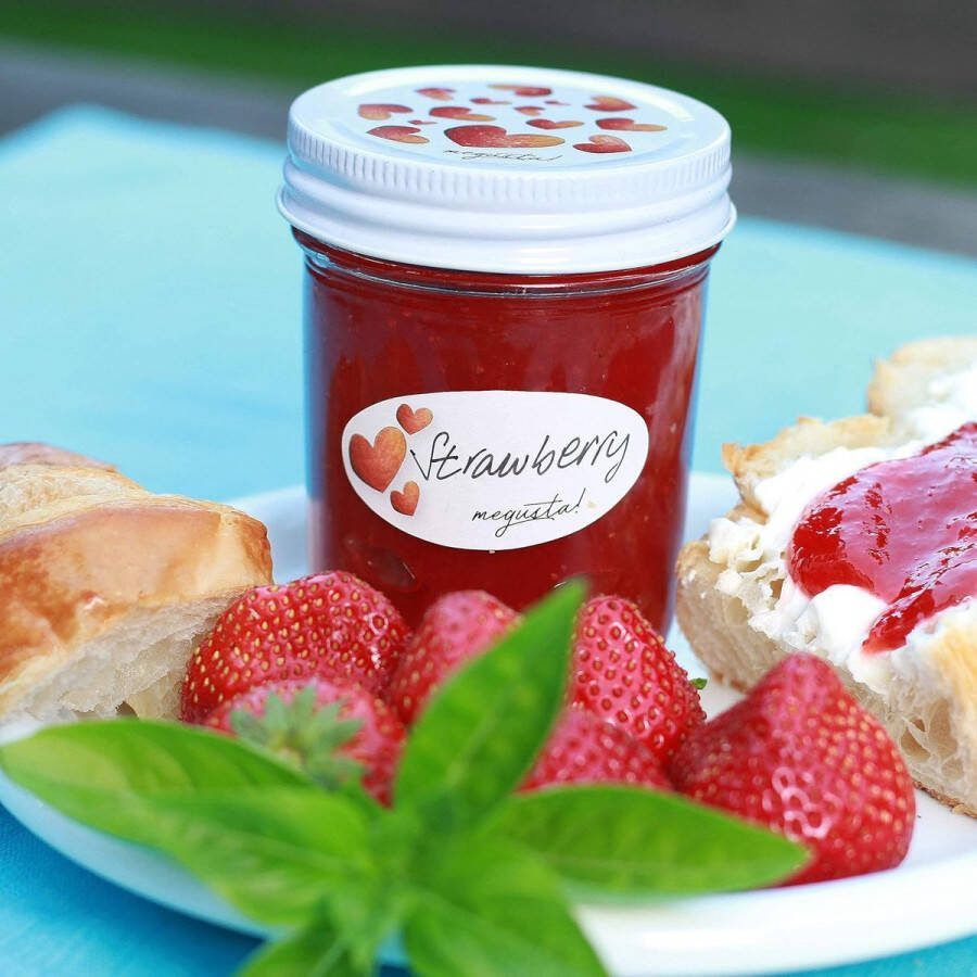 Weckpotten met deksel 200 ml set van 16 + 16 etiketten helder glazen deksel hartdesign voor jam specerijen pesto babyvoeding als yoghurtglas verjaardagscadeau voor vrouwen