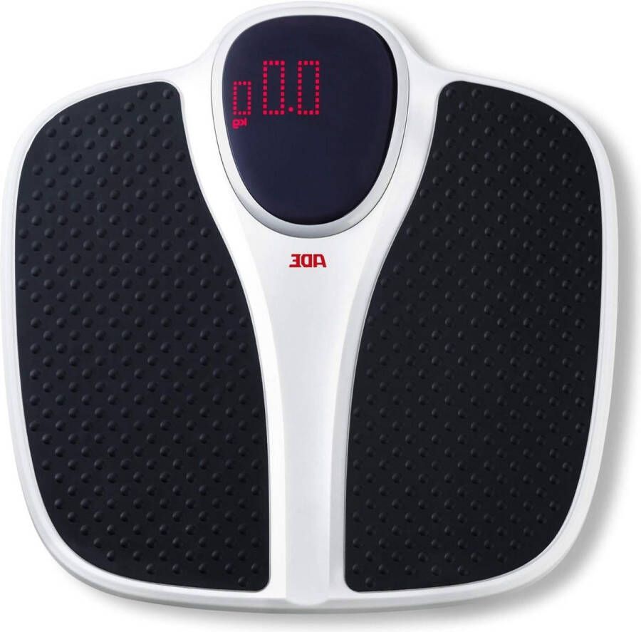 Weegschaal Digitale personenweegschaal M316600 tot 200 kg extra breed anti-slip weegoppervlak voor senioren met groot Red-Dot-Matrix-display 15 kg
