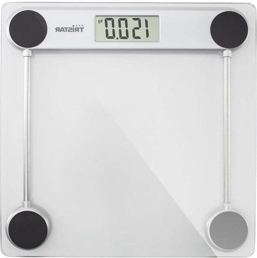 Weegschaal Personenweegschaal 150kg Gehard veiligheidsglas Transparant