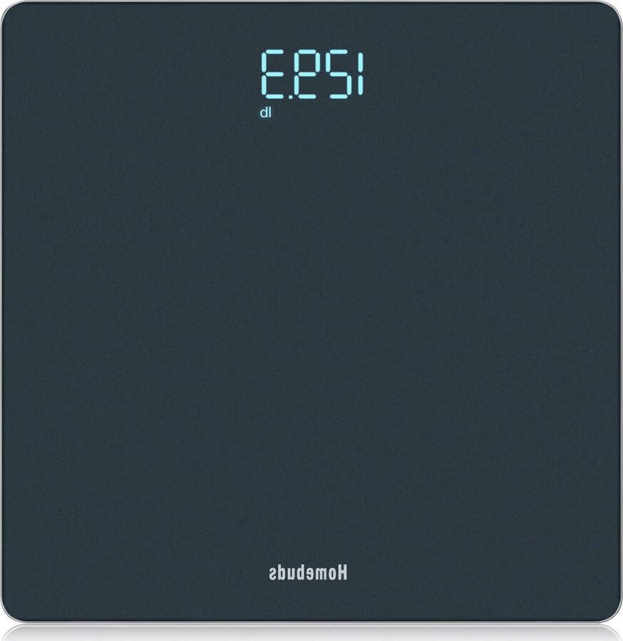 Weegschaal Personenweegschaal digitale personenweegschaal zwaartepunt weegschaal sinds 2001 kristalheldere led en step-on inclusief batterijen 180 kg-400 lb blauw met BMI-analyse