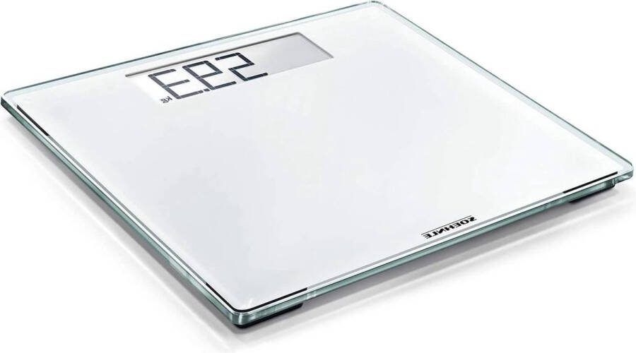 Weegschaal Personenweegschaal groot digitaal LCD-scherm fraai vormgegeven plat Style Sense Comfort 100 persoon Personen met sterke bouw