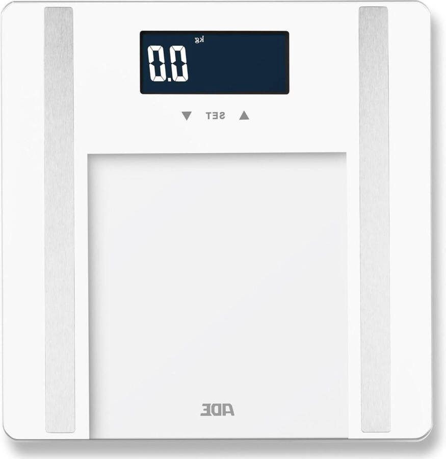 Weegschaal Personenweegschaal Lichaamsvet 200 kg BMI Spiermassa Lichaamswater BMR Gebruikersherkenning Wit