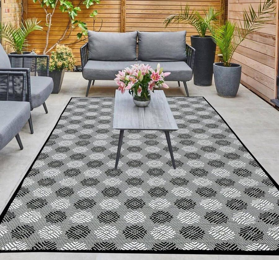 Weerbestendig Buiten Vloerkleed 150 x 100 cm Waterproof en Zandbestendig Picknickkleed