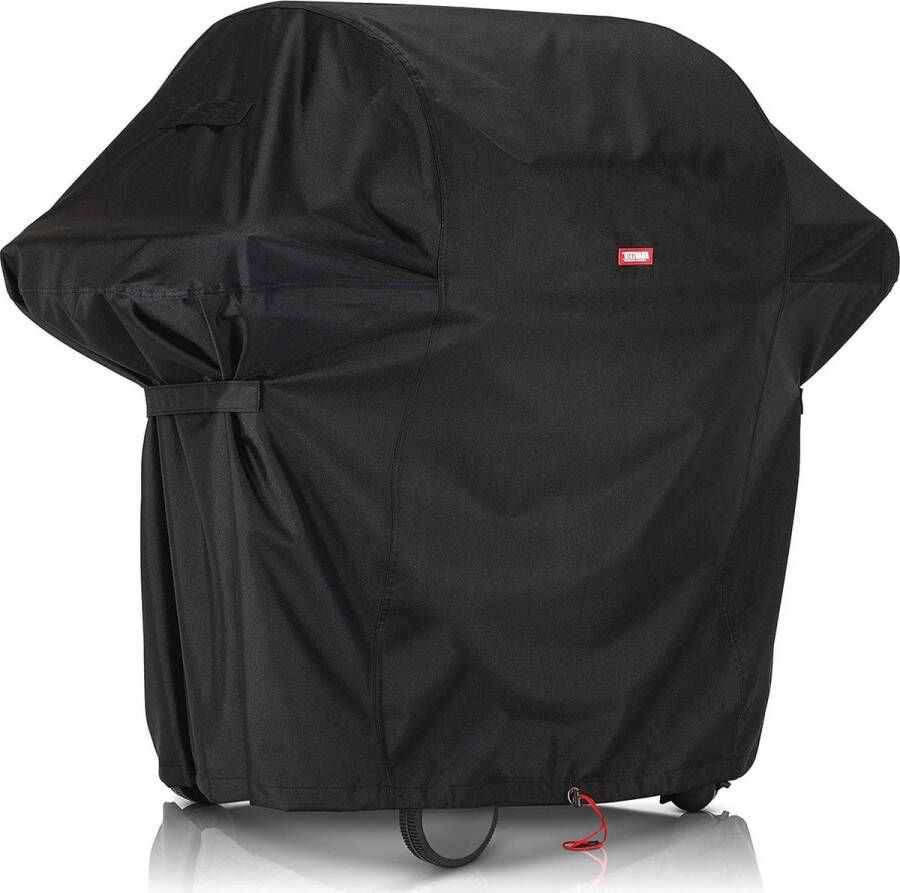 Weerbestendige barbecuehoes 140 x 65 x 115 cm Grillhoes voor gasgrill Scheurvast en waterdicht UV-bescherming Zwart