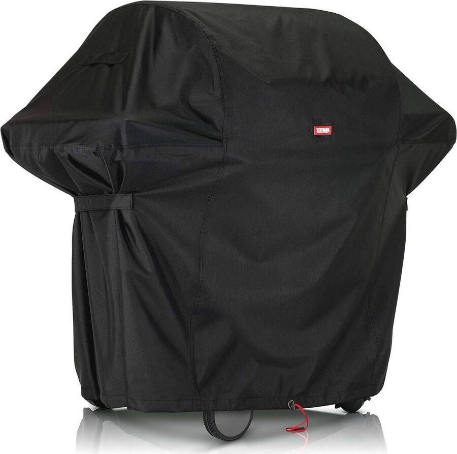 Weerbestendige barbecuehoes 140 x 65 x 115 cm scheurbestendig en waterdicht UV-bescherming zwart
