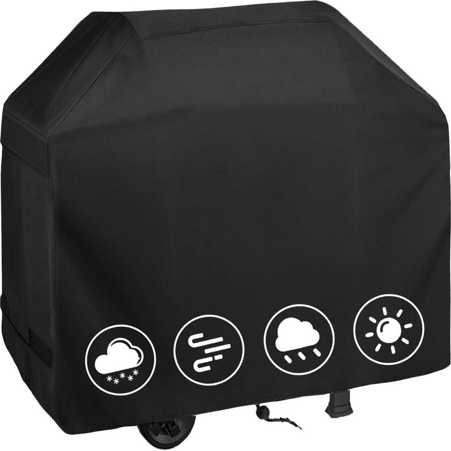 Weerbestendige barbecuehoes 420D Oxford-stof gasgrill afdekhoes universele beschermhoes afdekzeil UV- en scheurvast 76 x 66 x 110 cm