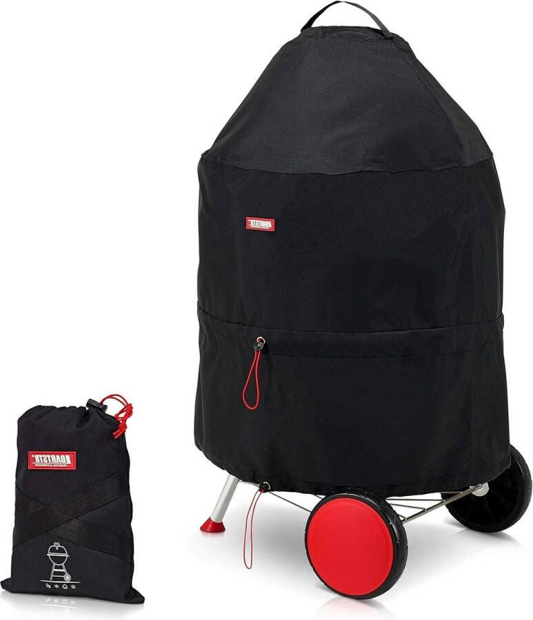 Weerbestendige Barbecuehoes voor kogelbarbecue Regen- en UV-beschermhoes Tot 50 cm diameter Met opbergzak Barbecue-accessoires bbq accessoires