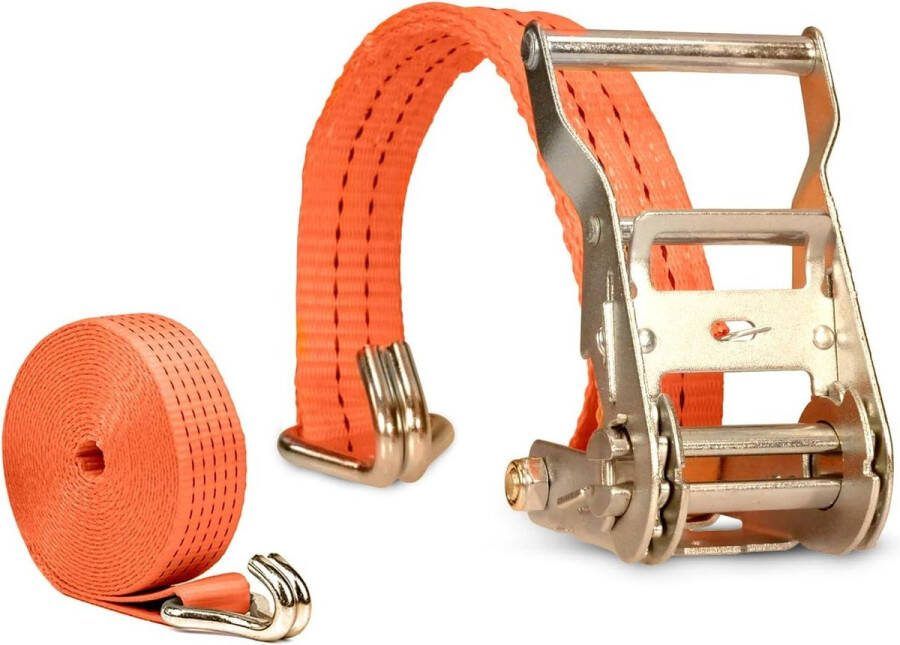 Weerbestendige robuuste sjorband zwart Spanbanden met ratel voor aanhanger bestelwagen vrachtwagen Auto motorfiets bagagepakket camping 2 stuks 6 m x 38 mm 2000 kg Spanbanden met ratel