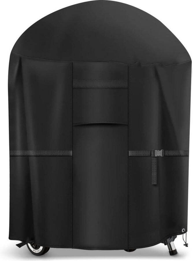 Weerbestendige ronde grillhoes 74 x 90 cm waterdicht 600D Oxford-weefsel voor houtskool- en gasgrill beschermhoes voor kogelgrill. BBQ hoes