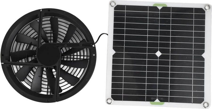 Weerbestendige Zonne Aangedreven Zolder Ventilator 12V 10in Uitlaatventilator Zonnepaneel Voor Kleine Kippenhokken Serres Schuren Huisdier Huizen